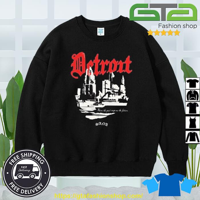 Sana Detroit Distressed 3D Detroit Shirt - Freedomdesign