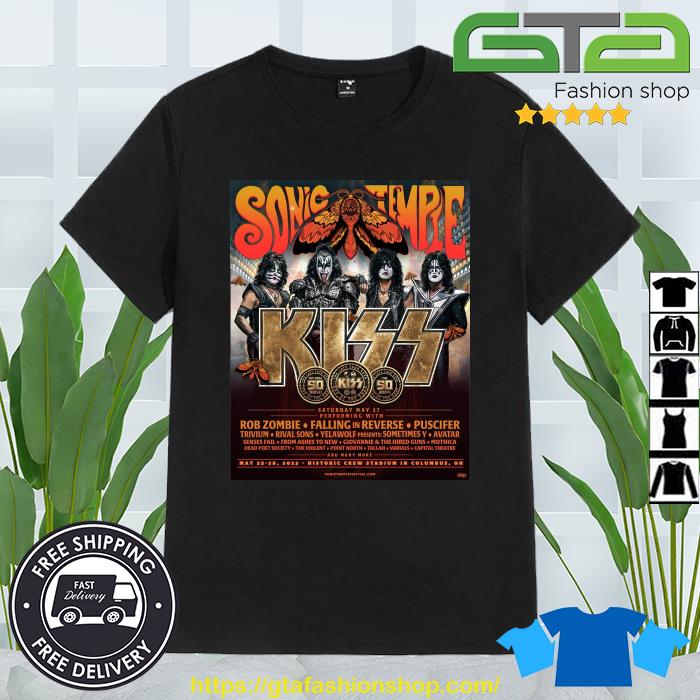Sonic Temple Kiss The Final 50 Sows The 50th Anniversary Saturday May 27 Shirt