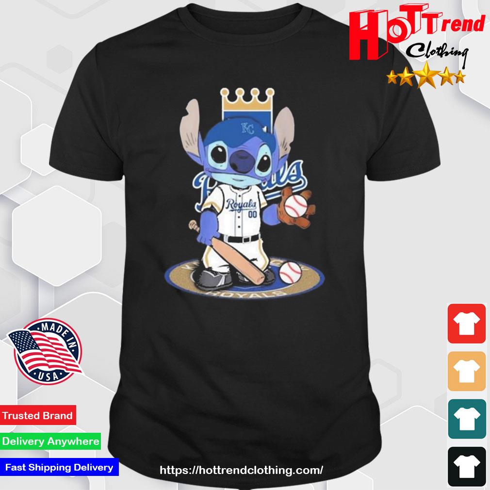 Stitch Kansas City Royals Baseball Logo 2023 Shirt