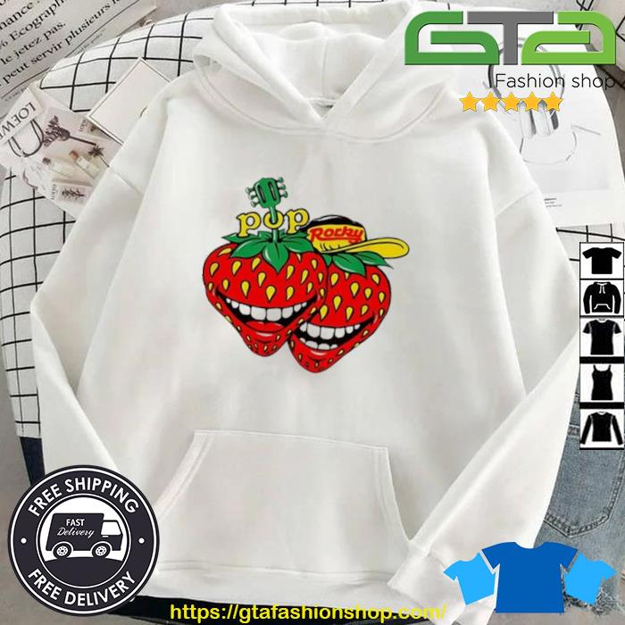 Strawberry Pop Rocky Shirt Hoodie