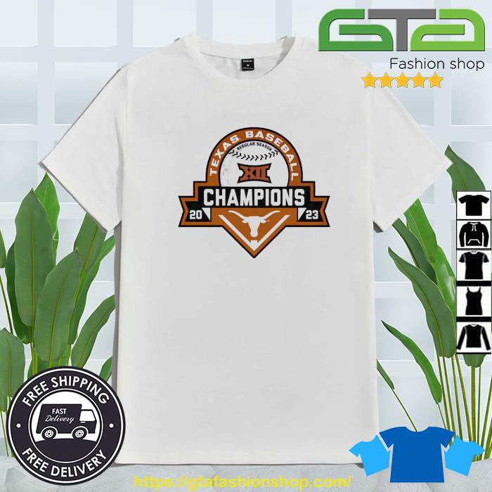 Texas Orange Texas Longhorns 2023 Big 12 Baseball Regular Season Champions T-Shirt