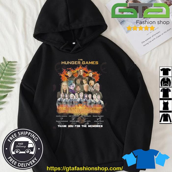 The Hunger Games 11th Anniversary 2012 – 2023 Signature Thank You For The Memories Signatures Shirt Hoodie