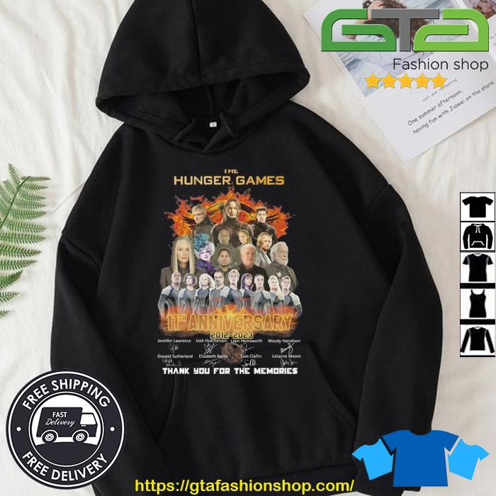 The Hunger Games 11th Anniversary 2012 – 2023 Thank You For The Memories Signatures Shirt Hoodie