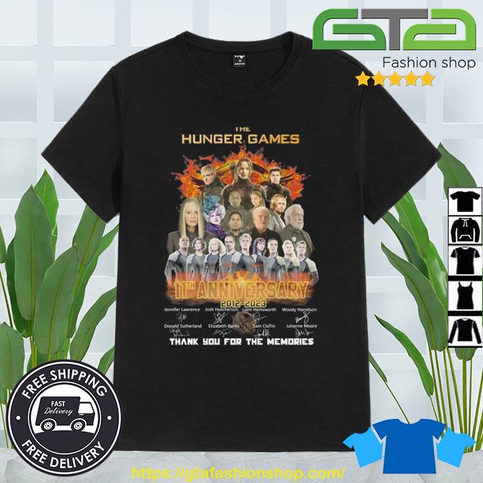 The Hunger Games 11th Anniversary 2012 – 2023 Thank You For The Memories Signatures Shirt