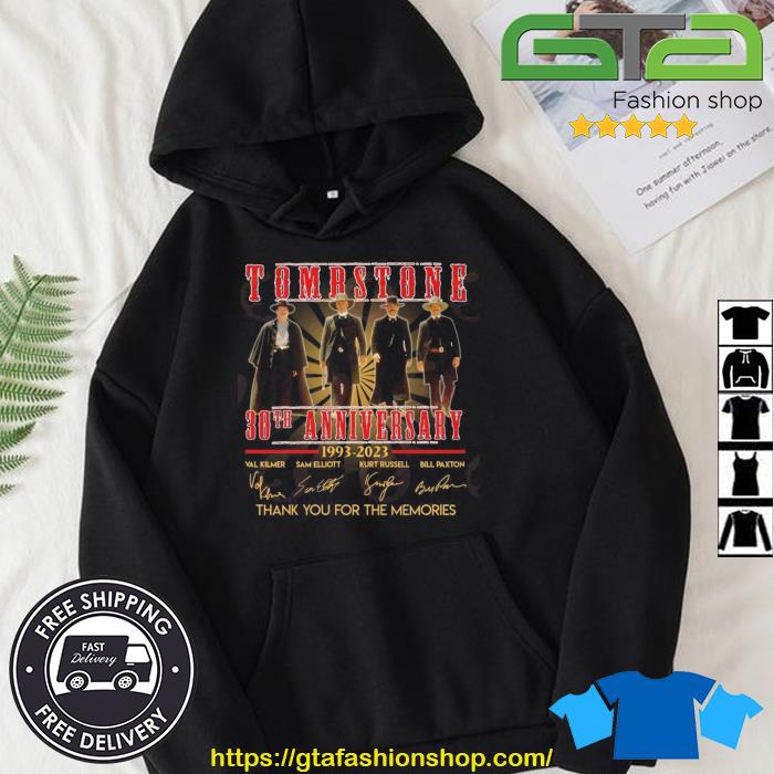 Tombstone 30th Anniversary 1993 – 2023 Signature Thank You For The Memories Signatures Shirt Hoodie