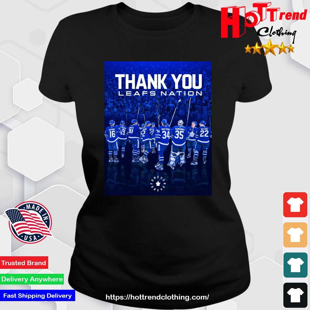 Toronto Maple Leafs Thank You Leafs Nation Forever 2023 Shirt Ladies