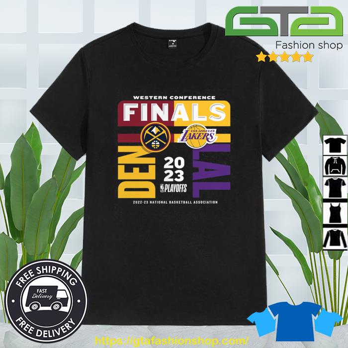 Trending 2023 NBA WCF Western Conference Finals 2023 Playoffs Denver Nuggets Vs Los Angeles Lakers Shirt