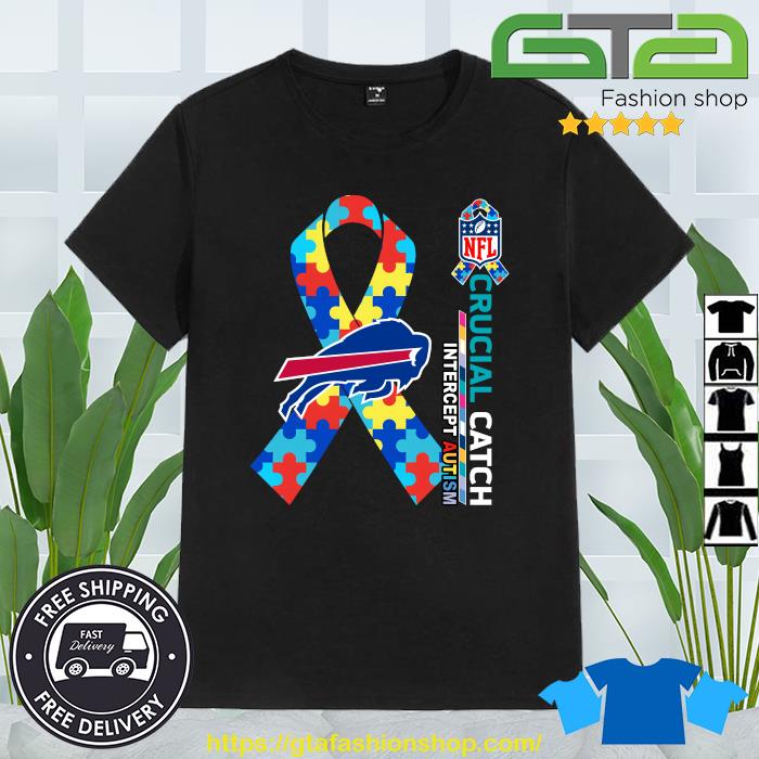 Official Buffalo Bills crucial catch intercept autism 2023 T-shirt, hoodie,  tank top, sweater and long sleeve t-shirt