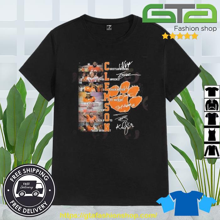 Trending Clemson Members Signatures Shirt