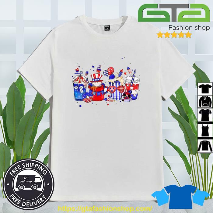 Vintage Disney Coffee 4th of July 2023 Shirt