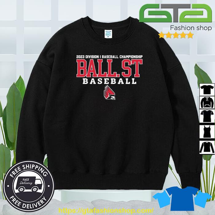 Funny ball State Cardinals 2023 Ncaa DI baseball men's Champions logo T- shirt, hoodie, sweater, long sleeve and tank top