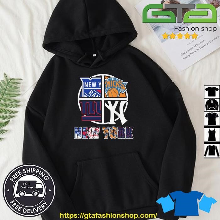 Official new York Big 4 Teams Rangers Knicks Giants Yankees Shirt, hoodie,  sweater, long sleeve and tank top