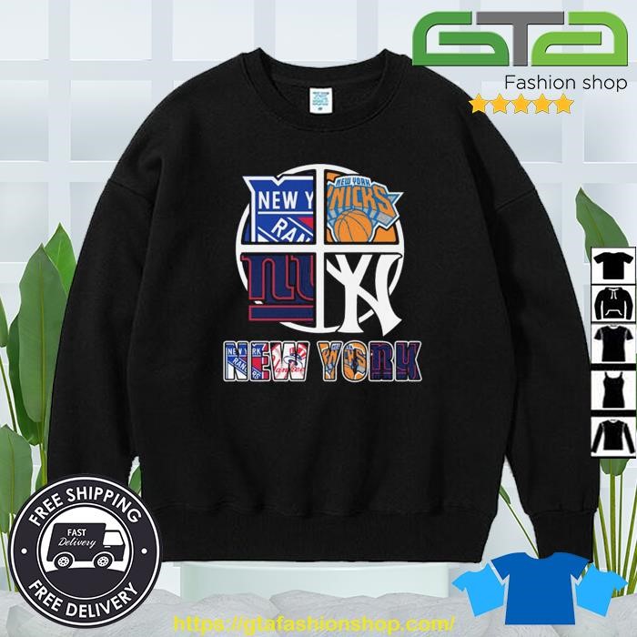 New York Sports Giants Yankees Knicks And Rangers Signatures shirt, hoodie,  sweater, long sleeve and tank top