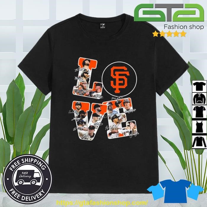 Love San Francisco Giants Baseball Signatures 2023 Shirt, hoodie