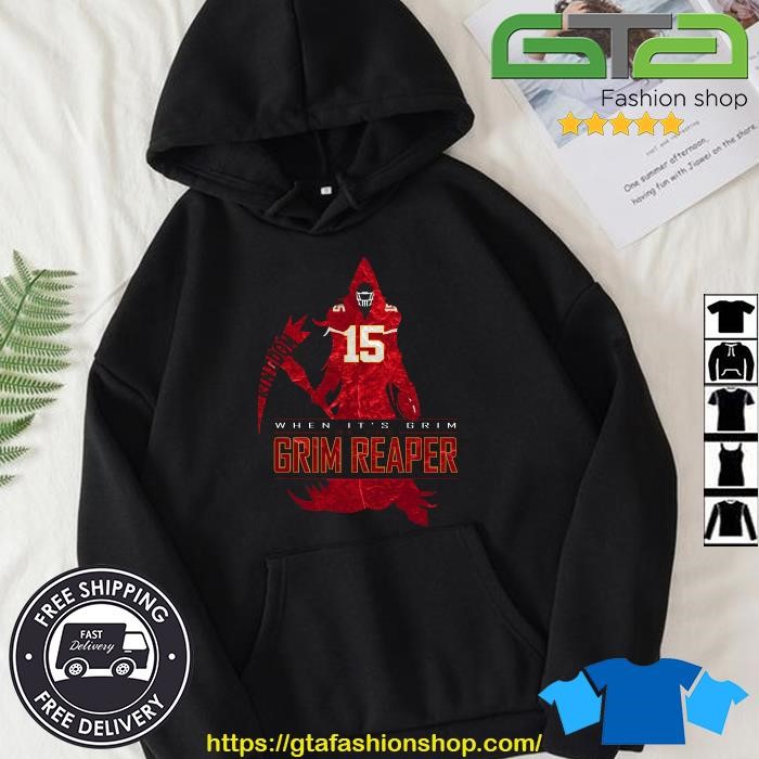 Patrick Mahomes When It's Grim Be The Grim Reaper T-Shirt, hoodie, sweater,  long sleeve and tank top