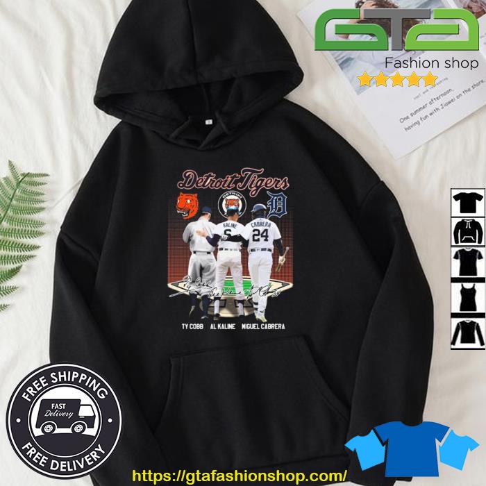 Detroit Tigers Legends Ty Cobb Al Kaline Cabrera Signatures shirt, hoodie,  sweater, long sleeve and tank top