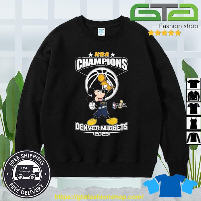 Mickey Mouse Denver Nuggets Nba Champions 2023 Shirt