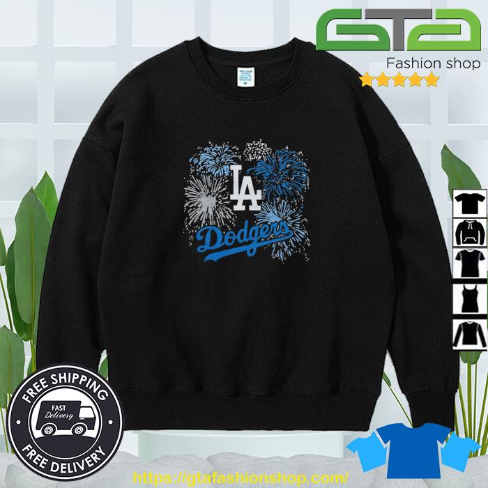 Los Angeles Dodgers Fireworks 4th of July shirt - Dalatshirt