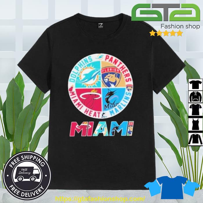 Official Miami Dolphins, Miami Heat, Miami Marlins and Florida Panthers  shirt, hoodie, sweater, long sleeve and tank top