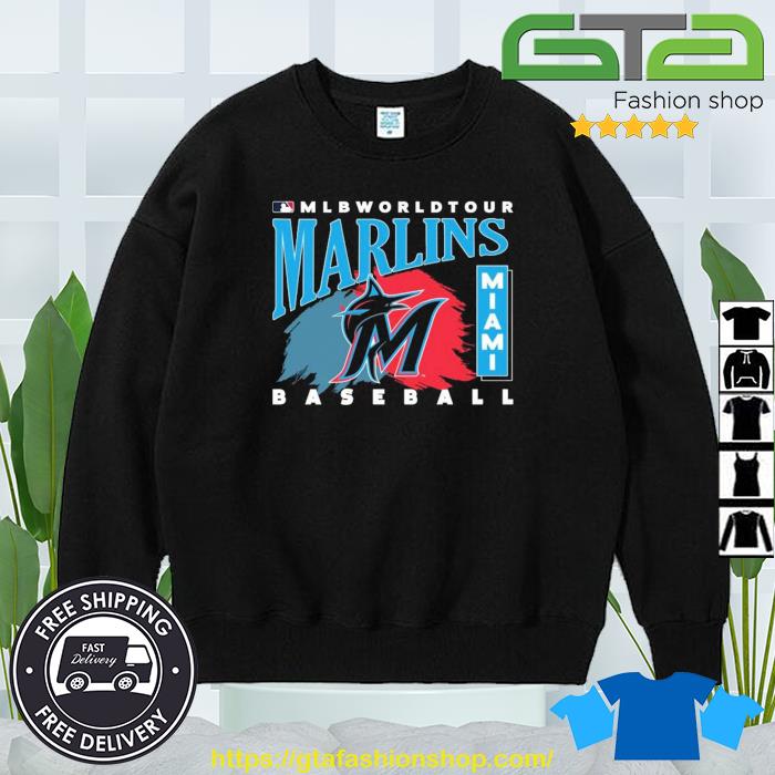 MLB World Tour Miami Marlins logo T-shirt, hoodie, sweater, long sleeve and  tank top