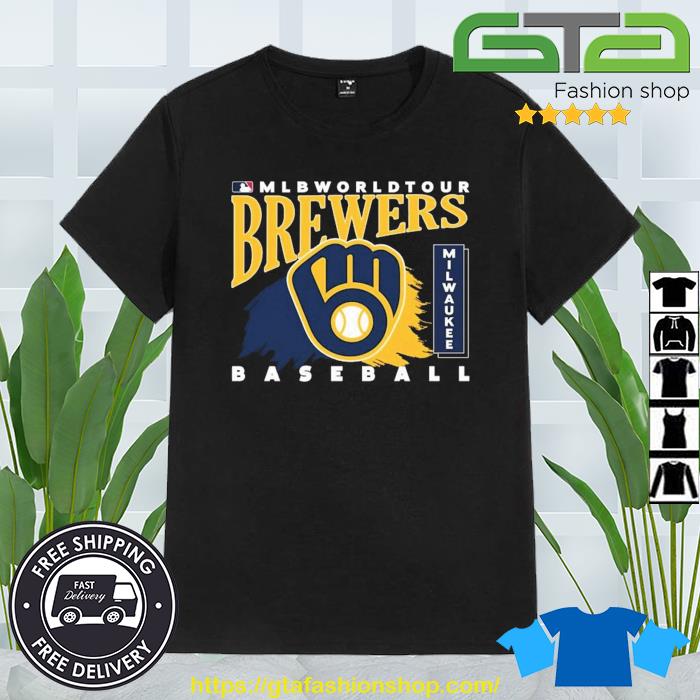 MLB World Tour Milwaukee Brewers baseball logo 2023 shirt, hoodie, sweater, long  sleeve and tank top