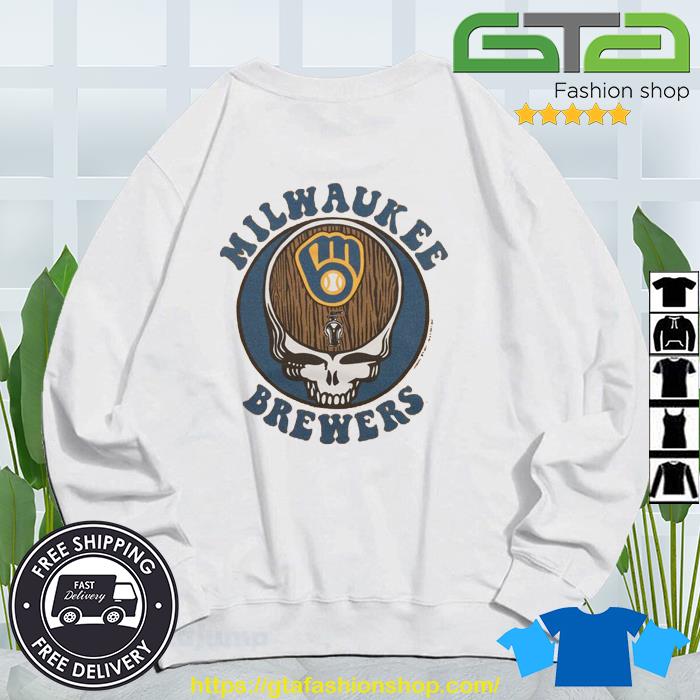 MLB x Grateful Dead x Milwaukee Brewers Skull Keg Shirt, hoodie, sweater,  long sleeve and tank top
