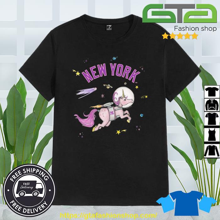 New York Yankees Space Unicorn Tee Shirt