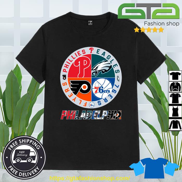 Philadelphia it's a Philly thing Phillies Eagles 76ers logo shirt, hoodie,  sweater, long sleeve and tank top