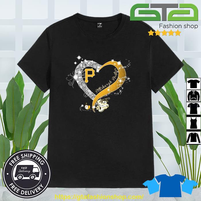 Heart Of Pittsburgh P For Pittsburgh Pirates Shirt, hoodie