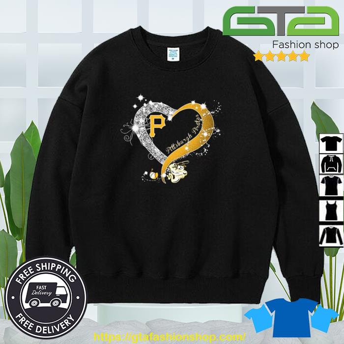 Heart Of Pittsburgh P For Pittsburgh Pirates Shirt, hoodie