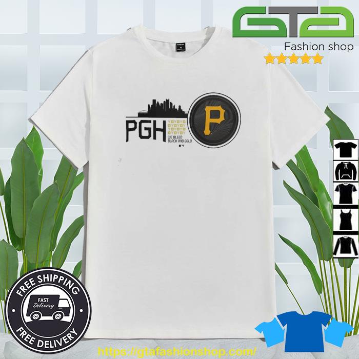 Pittsburgh Pirates Pgh Logo 2023 City Connect Tri Blend Shirt