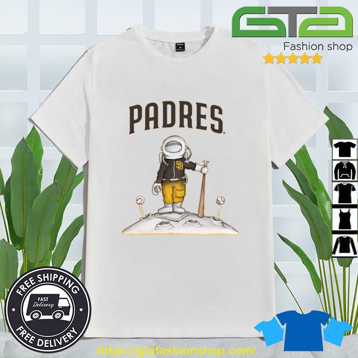 San Diego Padres Astronaut Tee Shirt Youth Medium (8-10) / Gold