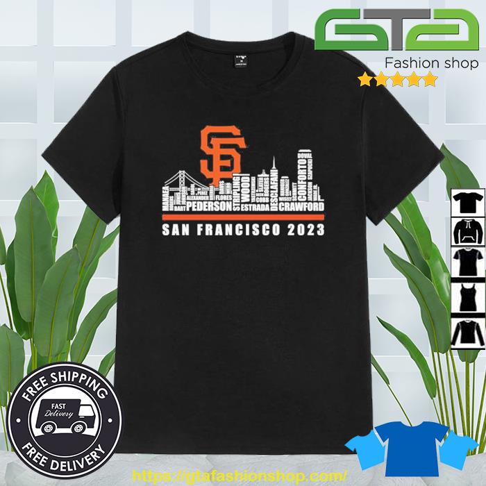 Official san Francisco Giants 2023 Season Team Players Names In