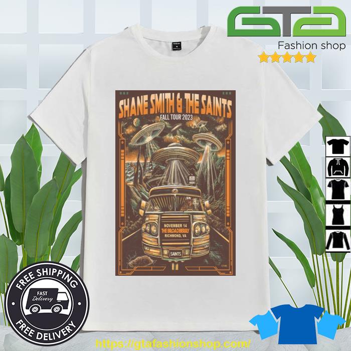 Shane Smith & The Saints November 2023 World Tour Poster Shirt