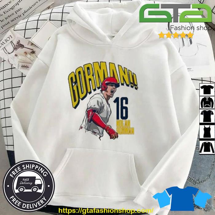 Nolan Gorman Gormania St Louis Cardinals Shirt, hoodie, longsleeve,  sweatshirt, v-neck tee