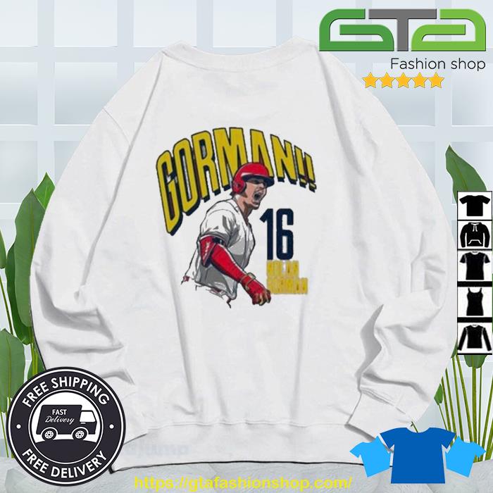 Signature nolan gorman goahead gorman shirt, hoodie, longsleeve, sweater