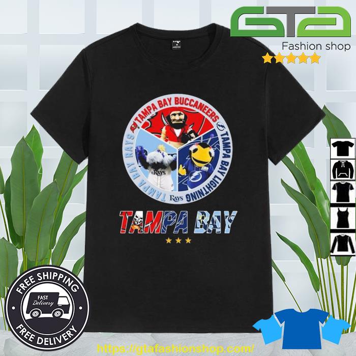 Tampa Bay Buccaneers Tampa Bay Rays Tampa Bay Lightning Mascot 2023 Shirt -  Bring Your Ideas, Thoughts And Imaginations Into Reality Today