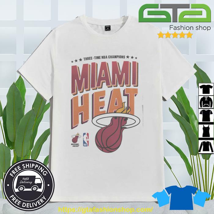 Miami Heat three-time NBA champions shirt, hoodie, sweater, long