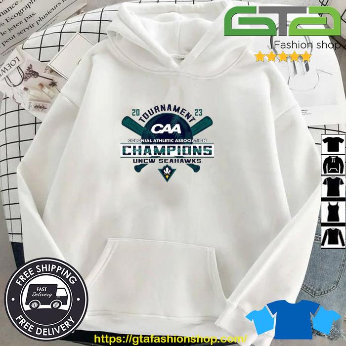 UNCW Seahawks 2023 Tournament Colonial Athletic Association Champions shirt,  hoodie, sweater, long sleeve and tank top