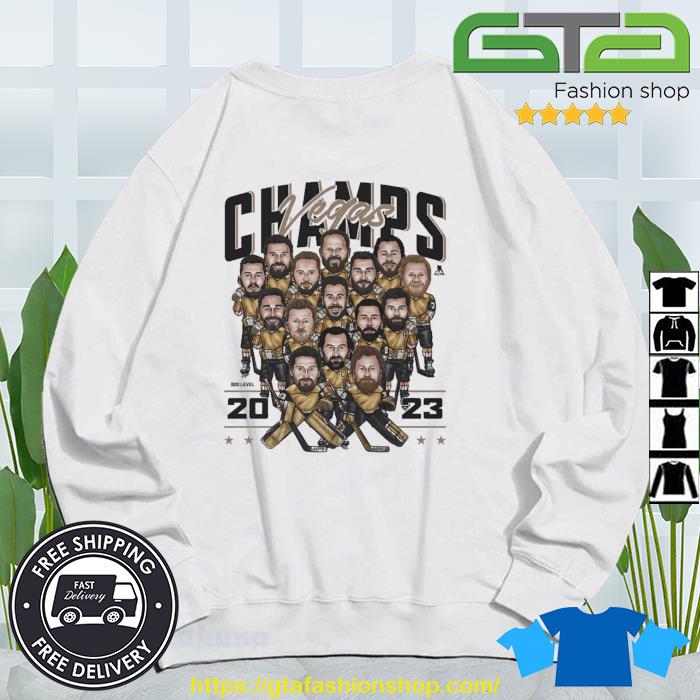 Vegas Hockey team Caricature NHL Champs 2023 shirt, hoodie, sweater, long  sleeve and tank top