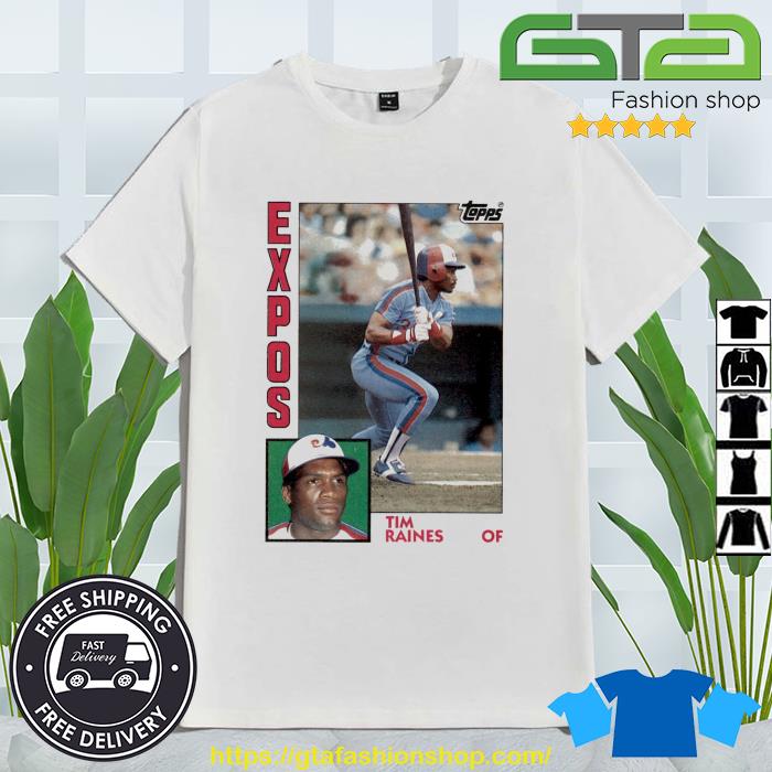 1984 Topps Baseball Tim Raines Expos Shirt, hoodie, sweater, long