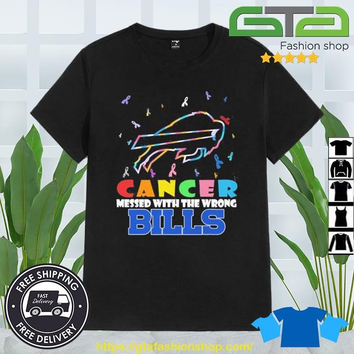 Buffalo Bills Cancer Messed With The Wrong Bills 2023 Shirt