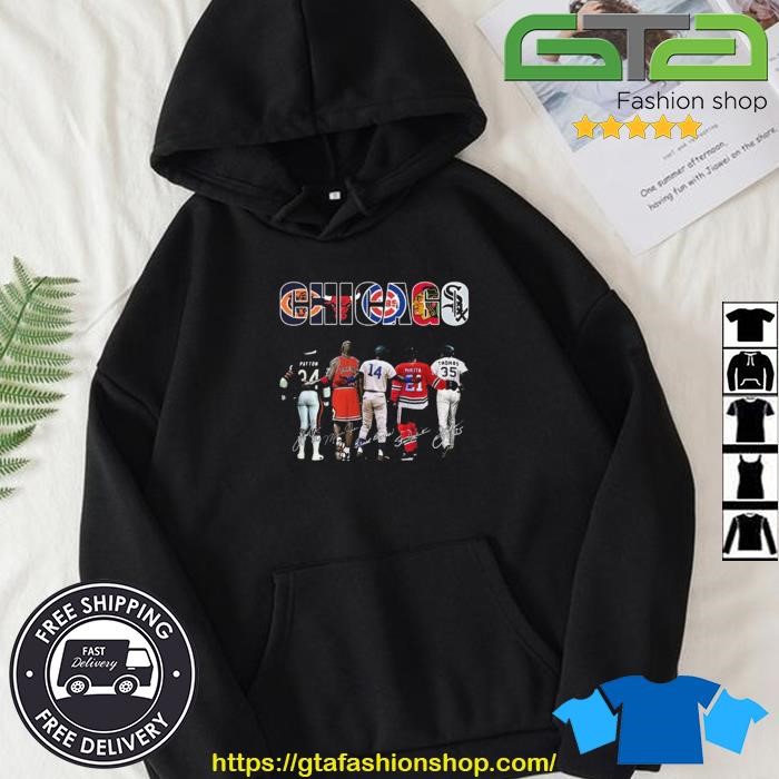 Chicago Bear Cubs White Sox Blackhawks Bulls Legends Team T Shirt, hoodie,  sweater, long sleeve and tank top