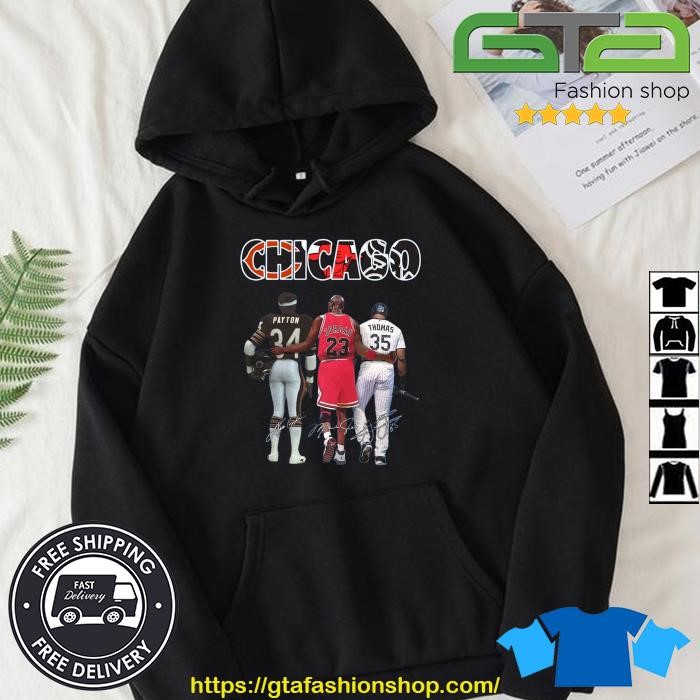 Chicago Bear Payton Bulls Jordan And White Sox Thomas T Shirt