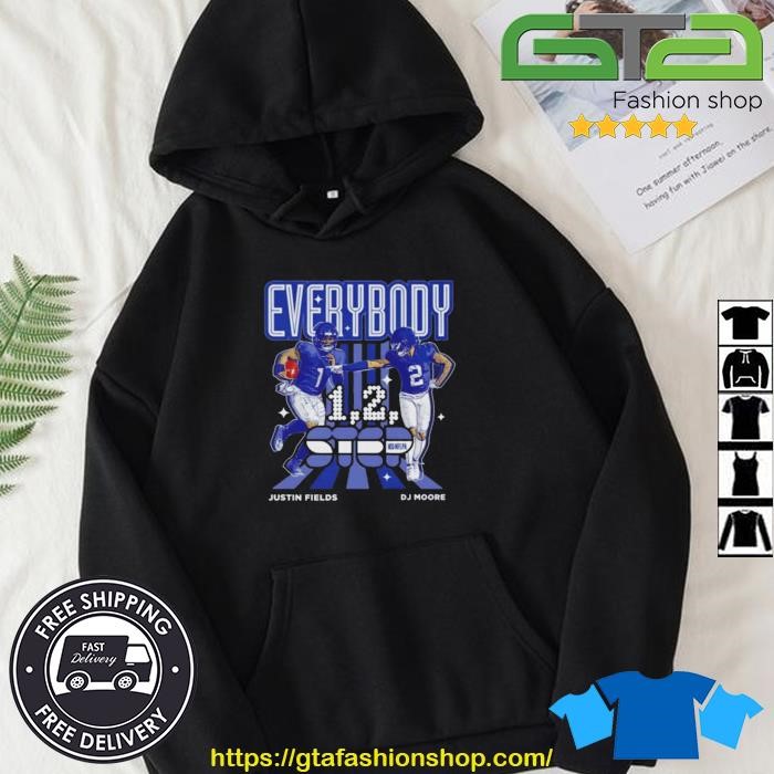 Official best d.j. moore and justin fields everybody chicago bears 1 2 step  shirt, hoodie, sweater, long sleeve and tank top