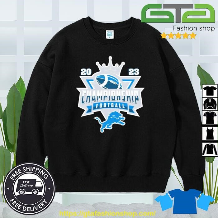 Detroit Lions NFL Champions football logo T-shirt, hoodie, sweater, long  sleeve and tank top