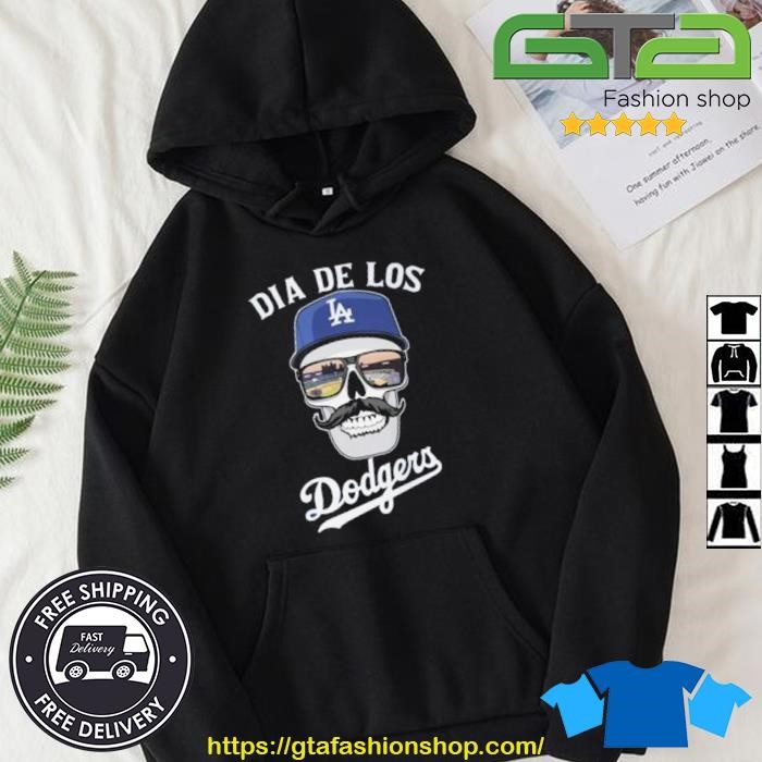 Dia De Los Dodgers Skull 2023 Shirt, hoodie, sweater, long sleeve and tank  top