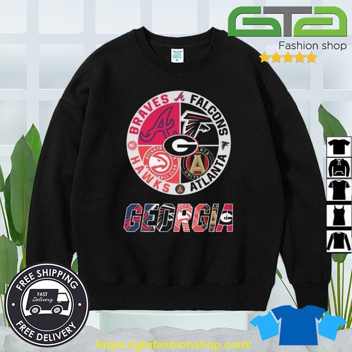 Georgia Hawks Bulldogs Braves logo shirt, hoodie, sweater, long sleeve and  tank top