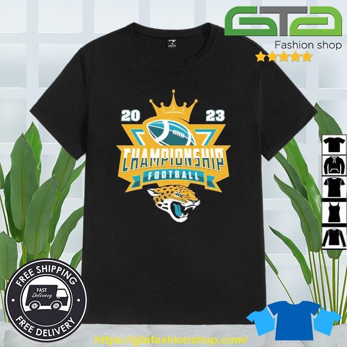 Jacksonville Jaguars 2023 Championship Football NFL logo T-shirt