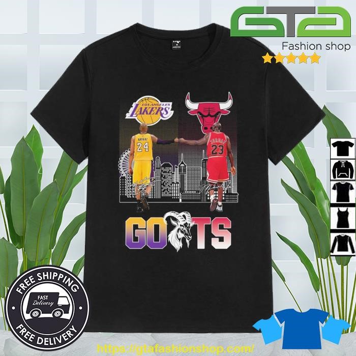 Los Angeles Lakers Kobe Bryant And Chicago Bulls Michael Jordan GOATs T  Shirt, hoodie, sweater, long sleeve and tank top